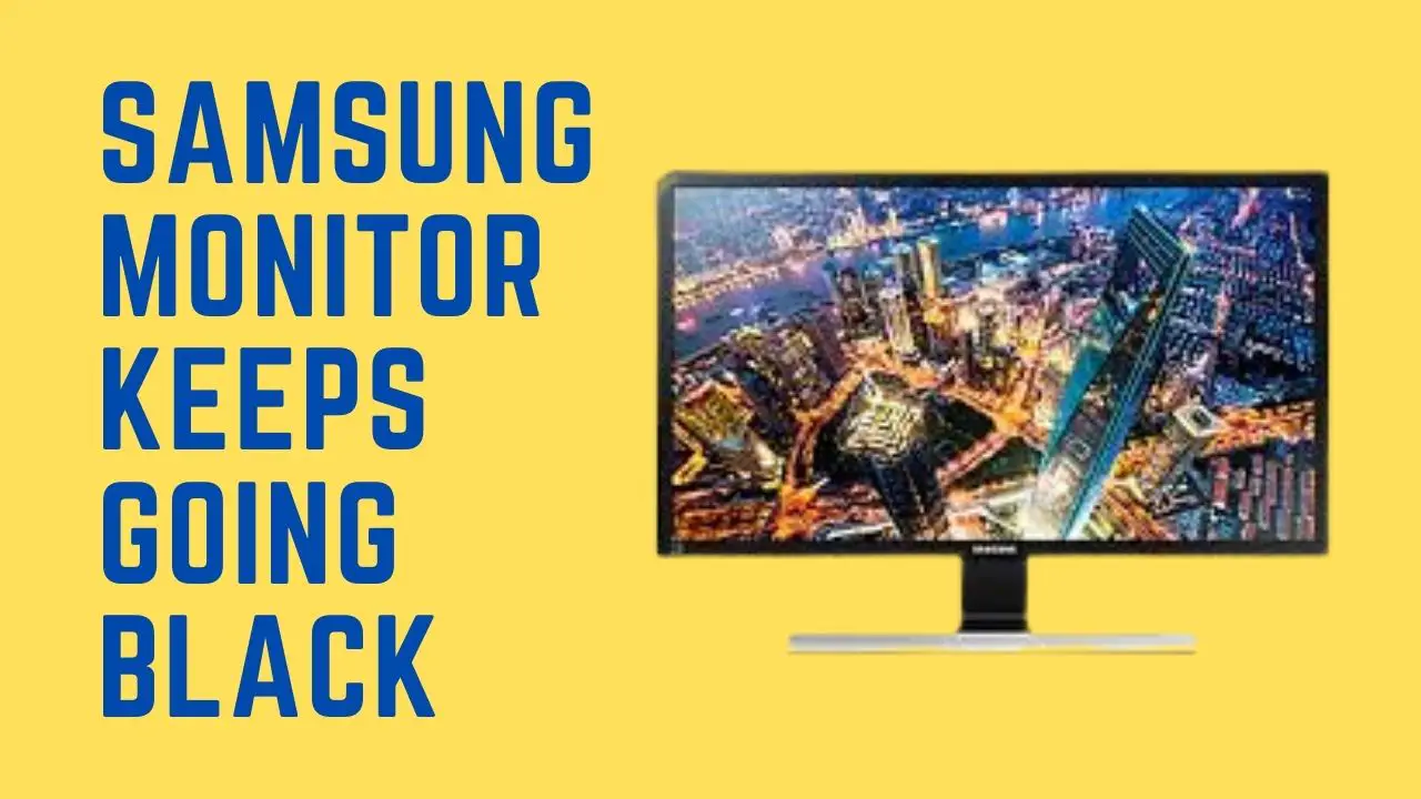 Samsung monitor keeps going black