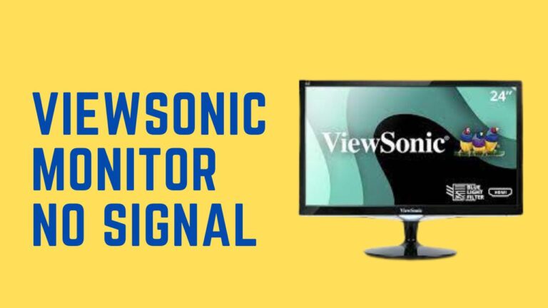 ViewSonic Monitor No Signal